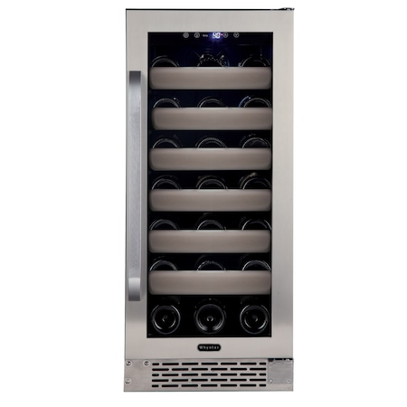 Whynter Seamless Stainless Steel Door Single Zone Built-in Wine Refrigerator BWR-331SL